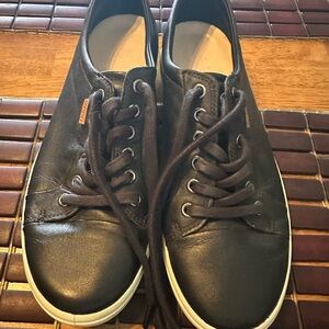 Ecco Black Genuine Leather Sneakers